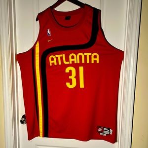 3XL Vintage 1974 Nike Atlanta Hawks #31 Jason Terry (JT) Red Jersey